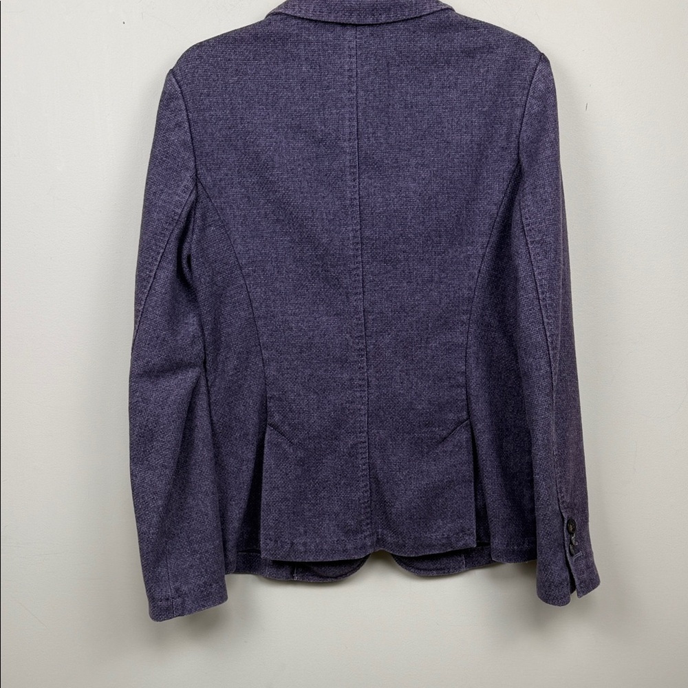 NVSCO 2107 Purple wool blend single breasted Blazer Jacket us 10 - Picture 9 of 11